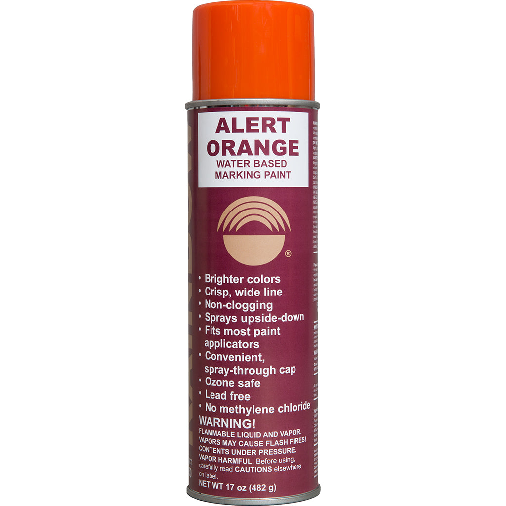 Water-Based Inverted-Tip Marking Paint Alert Orange