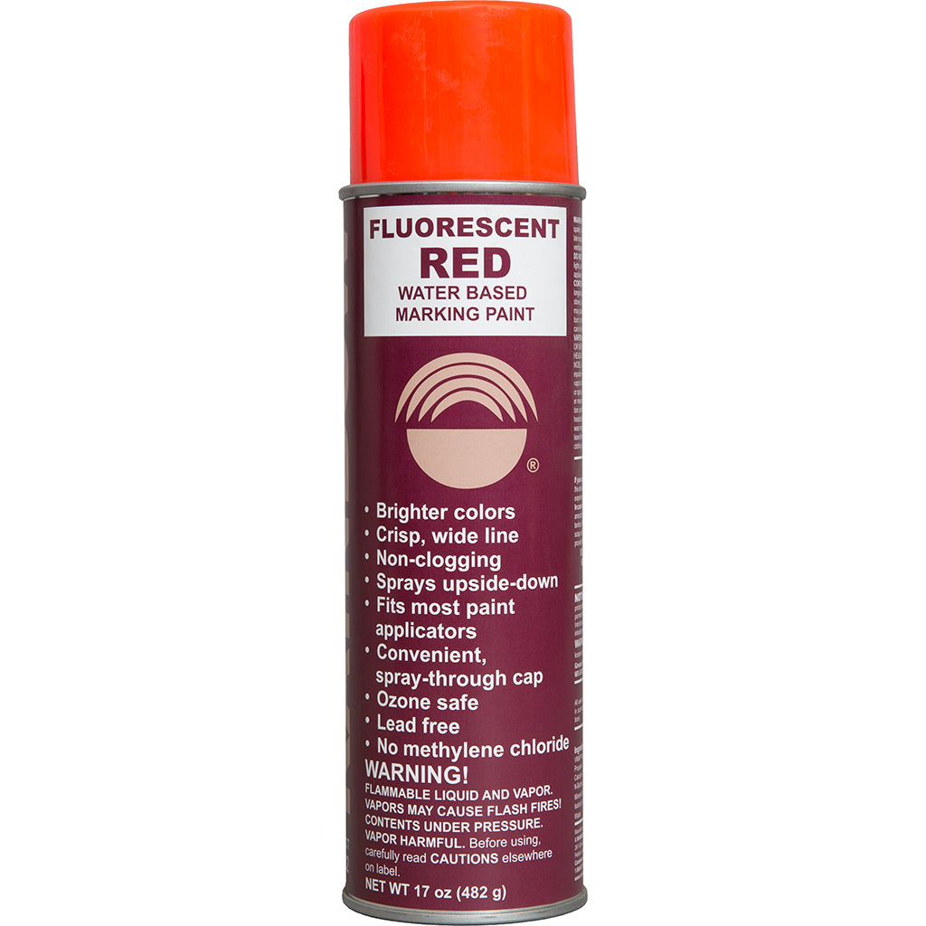 Water-Based Inverted-Tip Marking Paint Fluorescent Red