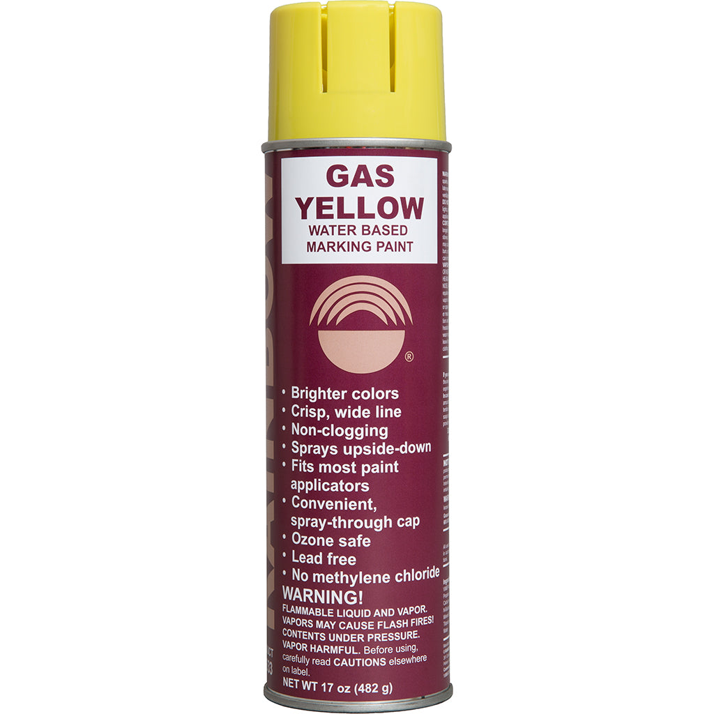 Water-Based Inverted-Tip Marking Paint Gas Yellow