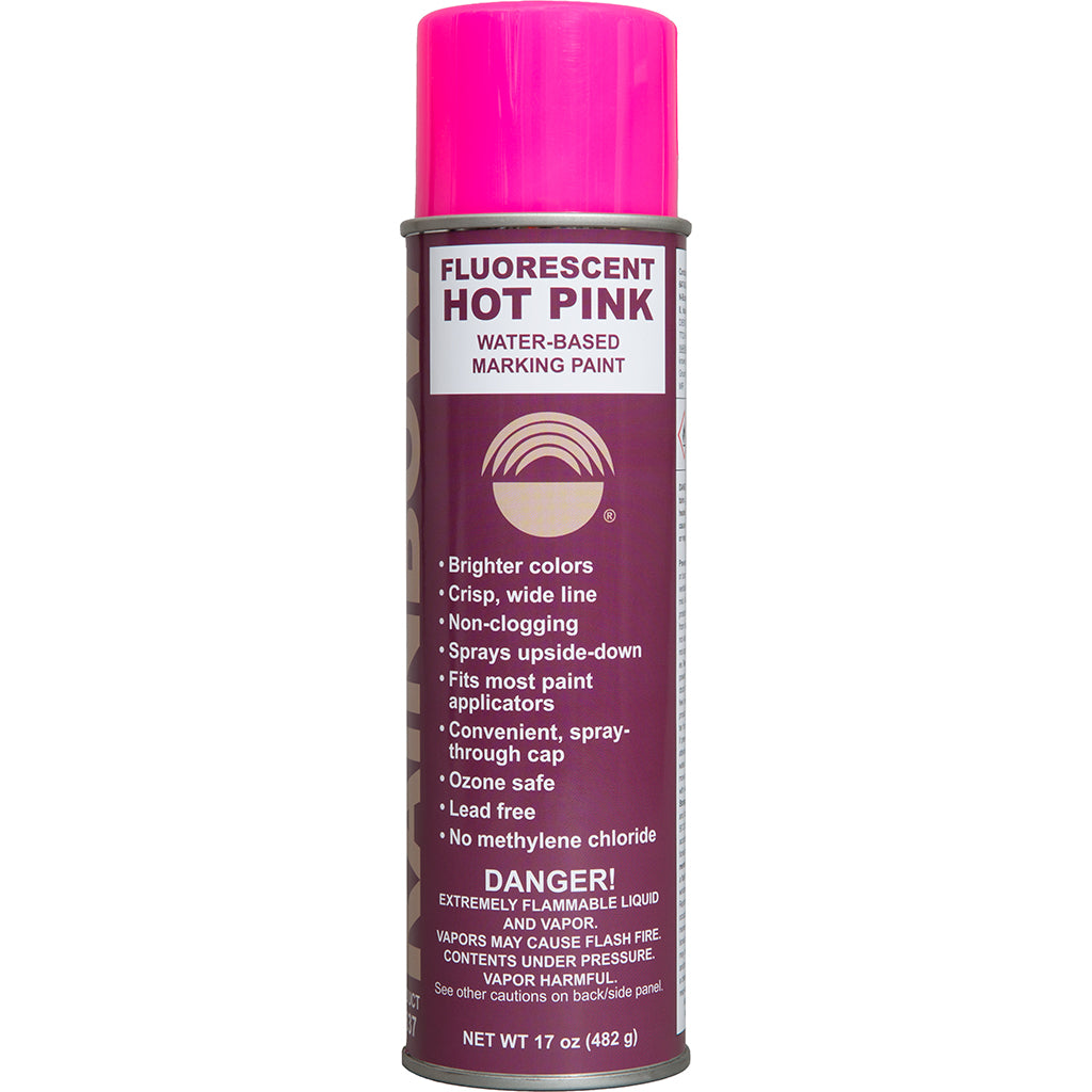 Water-Based Inverted-Tip Marking Paint Fluorescent Hot Pink