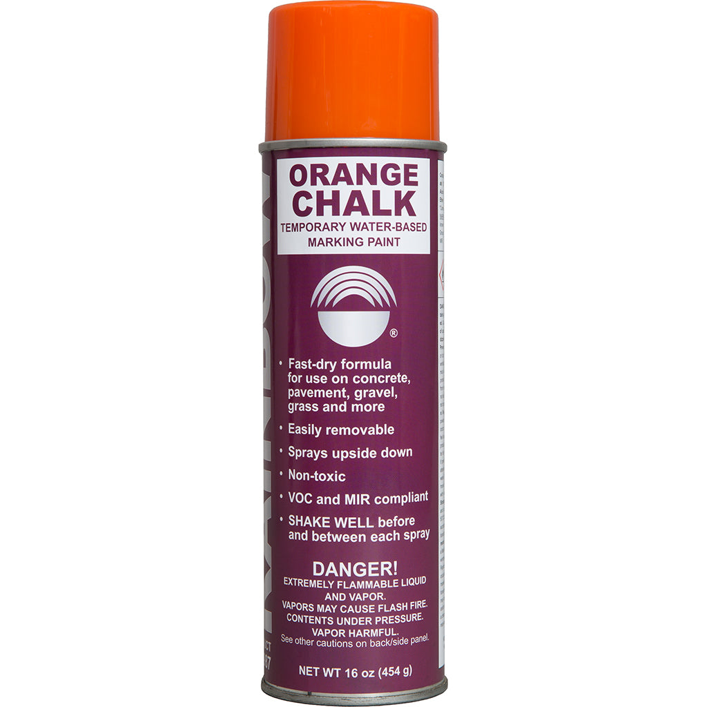 Water-Based Inverted-Tip Marking Paint Orange Chalk