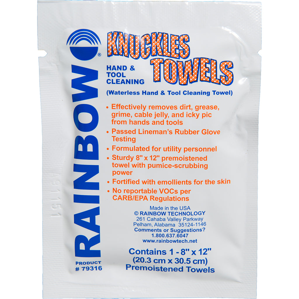 Knuckles Individual Hand & Tool Cleaning Towel