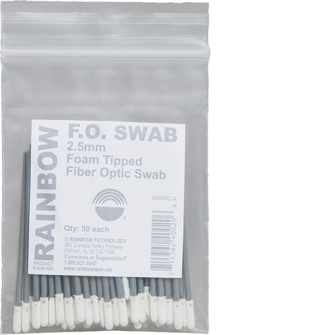 Foam Tip Fiber Optic Swabs (Small)