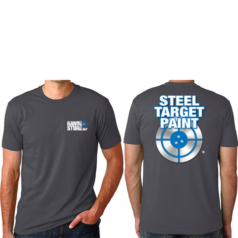 Rangestore.net/Steel Target Paint Logo Gray T-Shirt